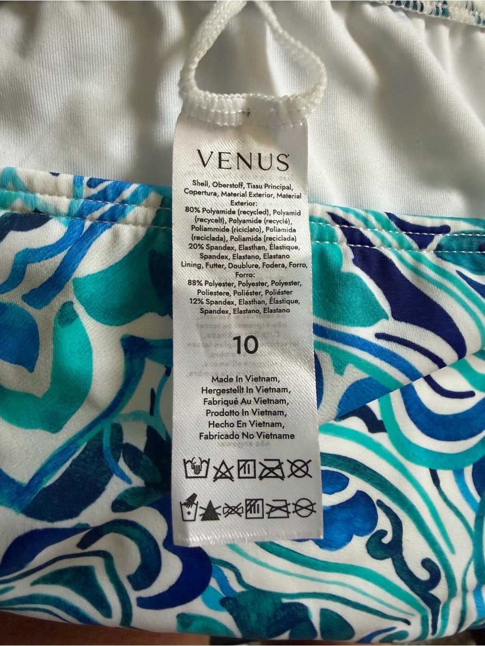 VENUS Teal & Blue Paisley Halter Bikini - Picture 8 of 8